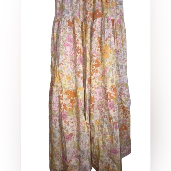 Free People 100% Cotton Floral Sundress With Pockets Size Medium - Picture 4 of 11